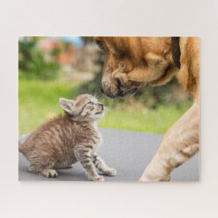 Getty Images Dog & Cat In Love Jigsaw Puzzle