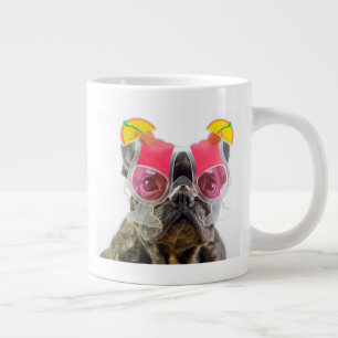 Getty Images Dog With Cocktail Glasses Large Coffee Mug