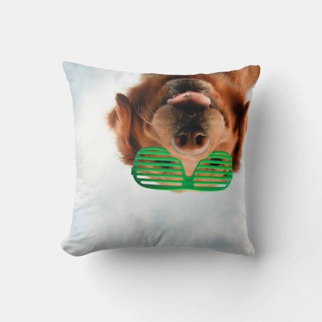 Getty Images | Dog With Glasses Cushion (Front)
