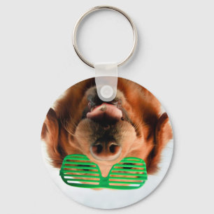 Getty Images   Dog With Glasses Key Ring