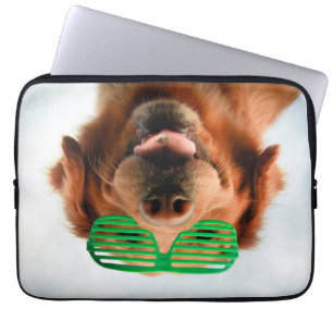 Getty Images   Dog With Glasses Laptop Sleeve