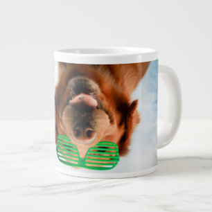 Getty Images   Dog With Glasses Large Coffee Mug