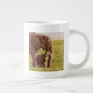 Getty Images Elephant & Baby Large Coffee Mug