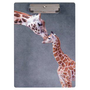 Getty Images Mother & Baby Giraffe Clipboard