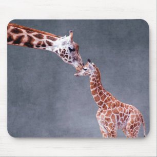 Getty Images Mother & Baby Giraffe Mouse Mat