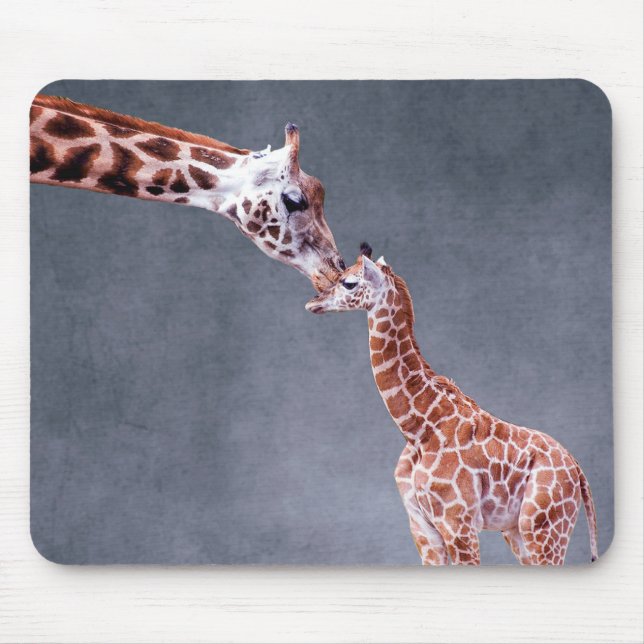 Getty Images | Mother & Baby Giraffe Mouse Mat (Front)
