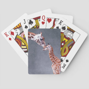 Getty Images Mother & Baby Giraffe Playing Cards