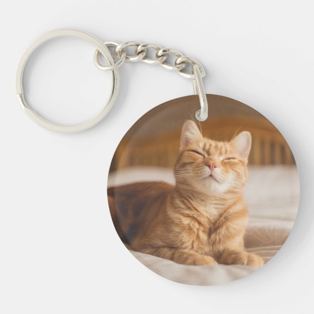 Getty Images | Sleepy Cat Key Ring (Front)