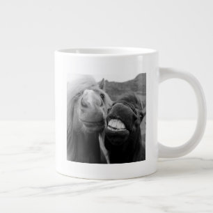 Getty Images   Smiling Horses Large Coffee Mug