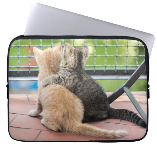 Getty Images | Two Kittens on a Balcony Laptop Sleeve (Front)
