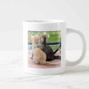 Getty Images Two Kittens on a Balcony Large Coffee Mug