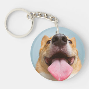 Getty Images Very Happy Corgi Key Ring
