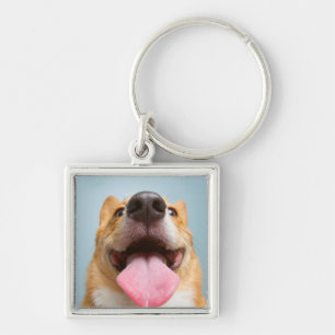 Getty Images Very Happy Corgi Key Ring