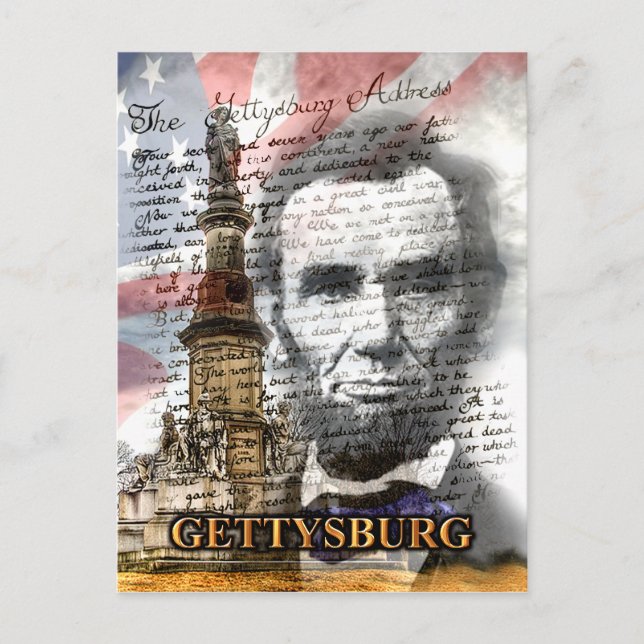 Gettysburg Address Postcard (Front)