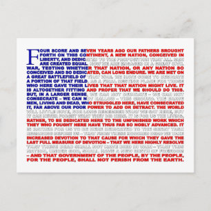 Gettysburg Address Postcard