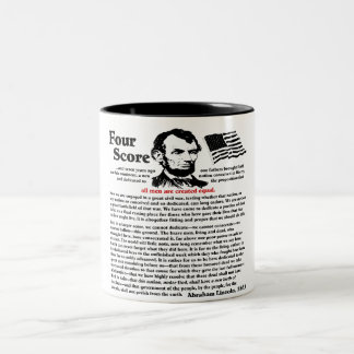 Gettysburg Address Two-Tone Coffee Mug