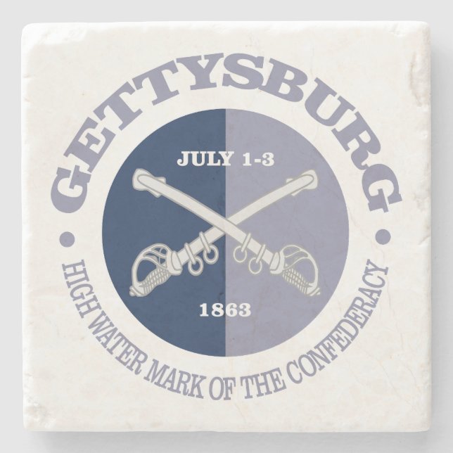 Gettysburg (B&G) Stone Coaster (Front)