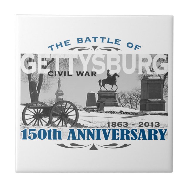Gettysburg Battle 150 Anniversary Tile (Front)