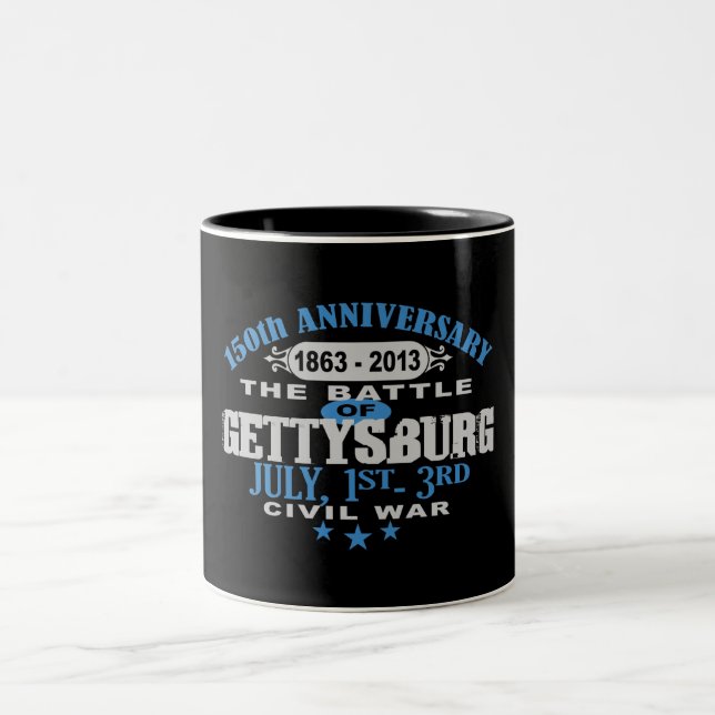 Gettysburg Battle 150 Anniversary Two-Tone Coffee Mug (Center)