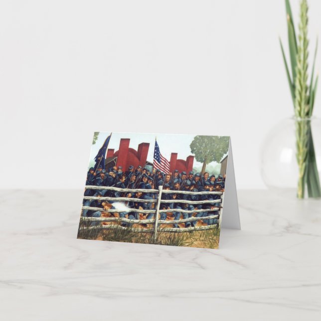 Gettysburg, Battle at the Brickyard Note Card 3 (Front)