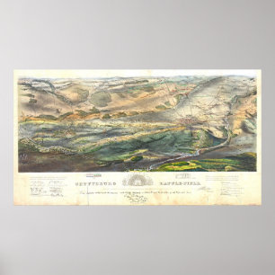 Gettysburg Battlefield 1863 Poster