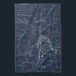 Gettysburg Battlefield Civil War Map (1863) Tea Towel<br><div class="desc">Title     Gettysburg battlefield Contributor Names     Cope,  Emmor B.  Created / Published     [S.l.,  1863]  Subject Headings     -  Gettysburg,  Battle of,  Gettysburg,  Pa.,  1863--Maps      -  Gettysburg Region (Pa.)--Maps      -  United States--Pennsylvania--Gettysburg      -  Gettysburg (Pa.),  Battle of</div>