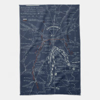 Gettysburg Battlefield Civil War Map (1863)