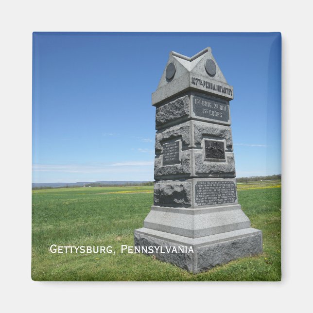 Gettysburg Battlefield Magnet (Front)
