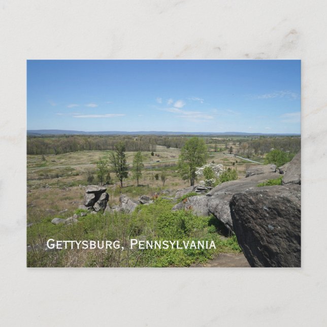 Gettysburg Battlefield Postcard (Front)