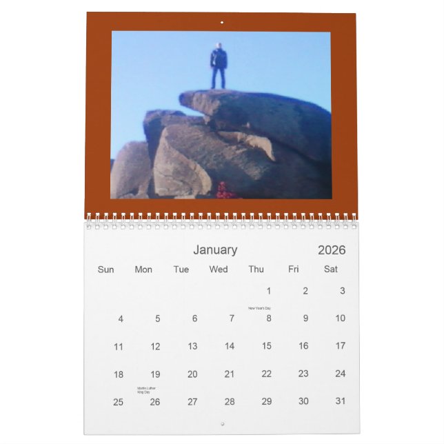 Gettysburg - Devil's Den - Calendar (Jan 2026)