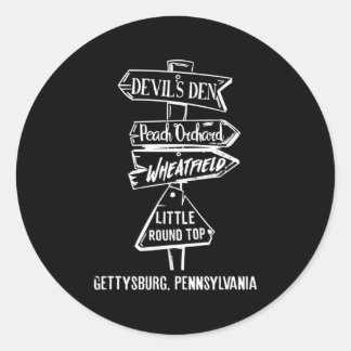 Gettysburg Landmark Classic Round Sticker