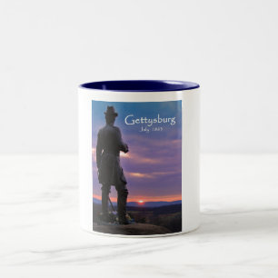 Gettysburg - Little Round Top Two-Tone Coffee Mug