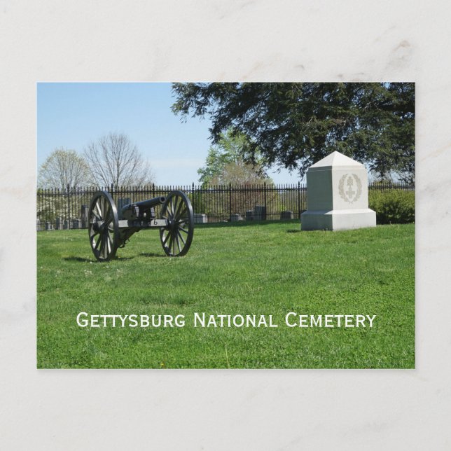 Gettysburg National Cemetery Postcard (Front)