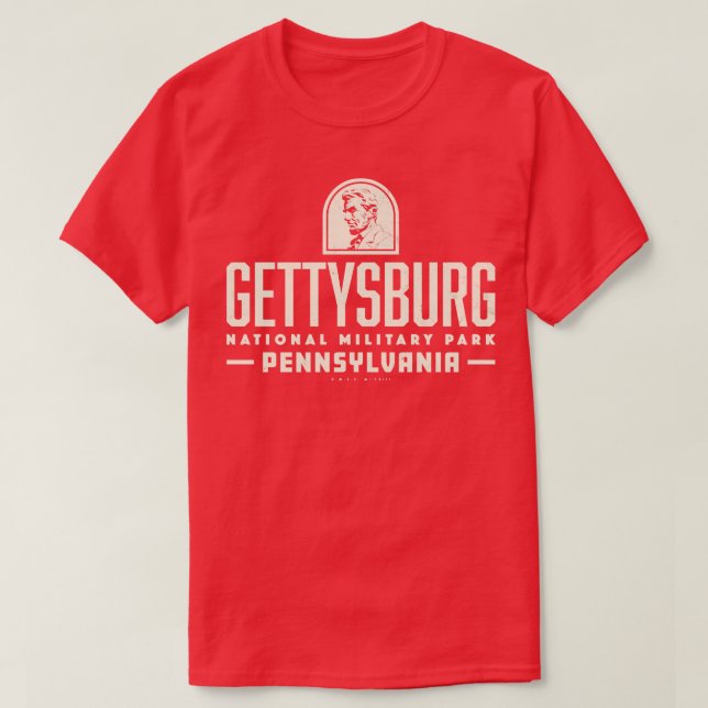 Gettysburg National Military Park Tan T-Shirt (Design Front)