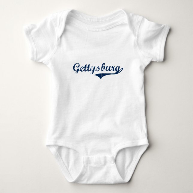 Gettysburg Pennsylvania Classic Design Baby Bodysuit (Front)