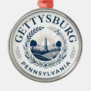 Gettysburg, Pennsylvania Pennsylvania Metal Tree Decoration