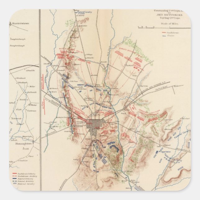 Gettysburg Square Sticker (Front)