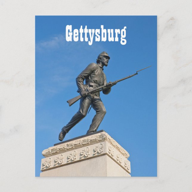 Gettysburg Statue I Postcard (Front)