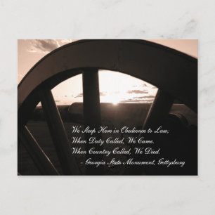 Gettysburg Sunset Postcard