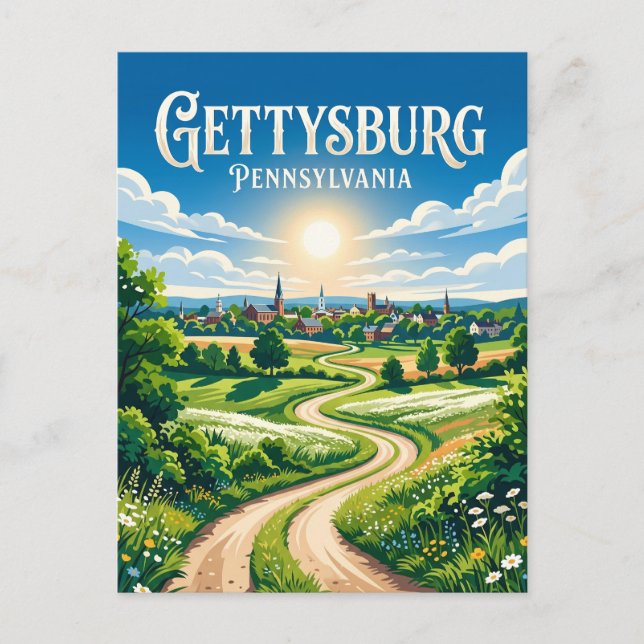Gettysburg USA Postcard (Front)