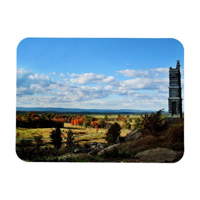 Gettysburg view from Little Round Top Magnet (Horizontal)