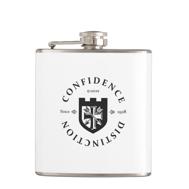 GEUEE Vintage Knight Series Hip Flask (Front)