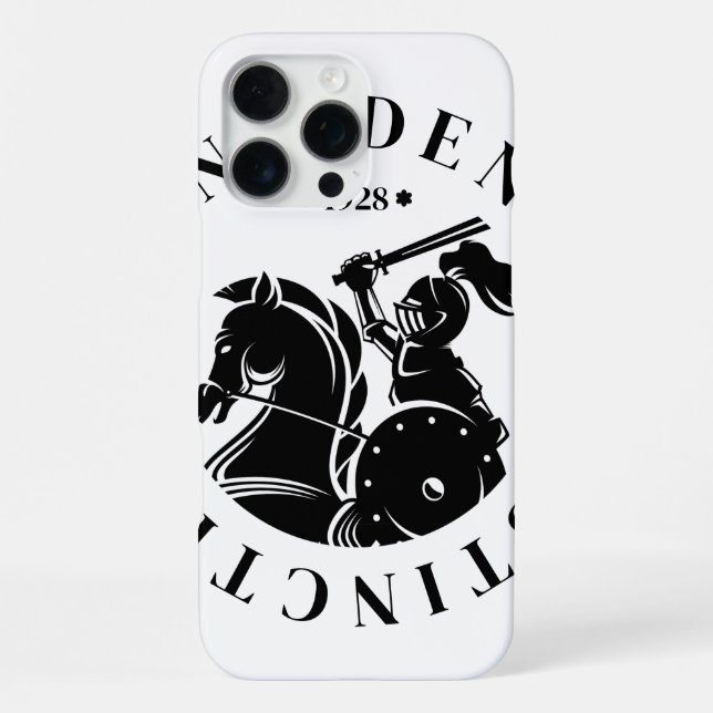 GEUEE Vintage Knight Series iPhone Case (Back)