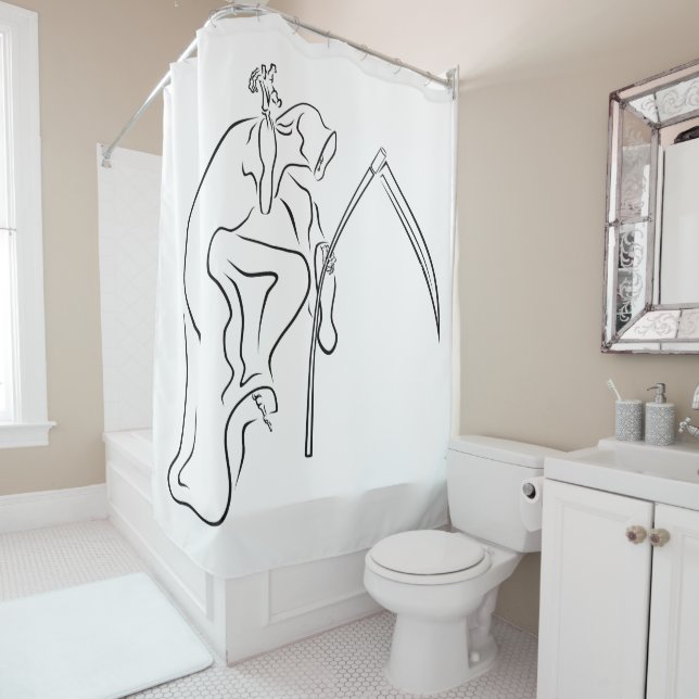 Gevatter/Godfather/Grim Hip Hop Shower Curtain (In Situ)