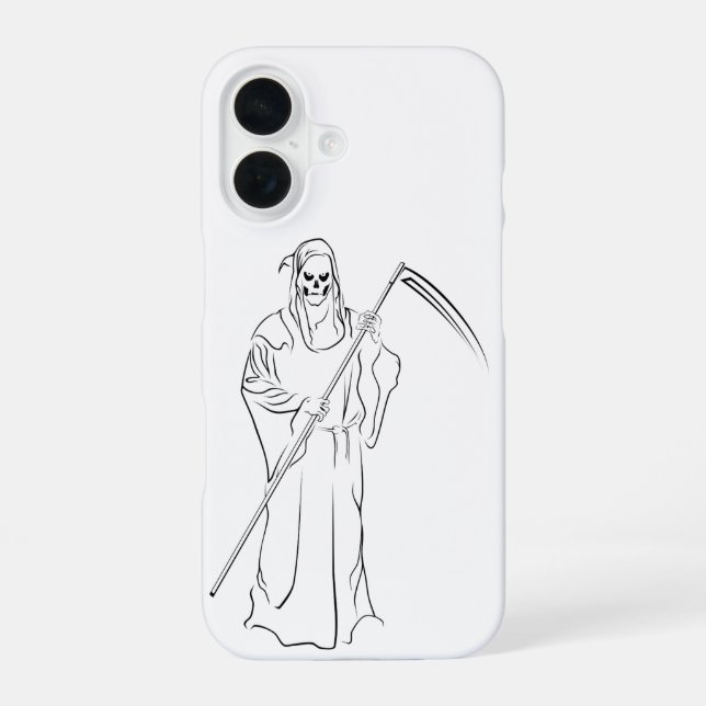 Gevatter/Godfather/Grim iPhone 16 Case (Back)