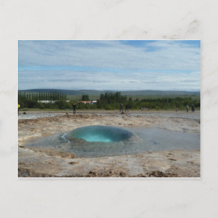 Geyser about to erupt! greeting card