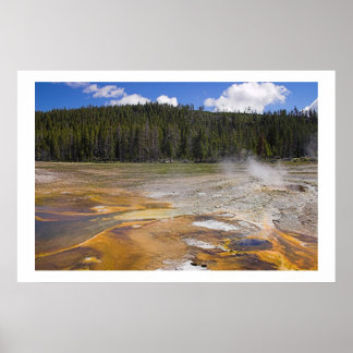 Geyser in Yellowstone National Park Poster
