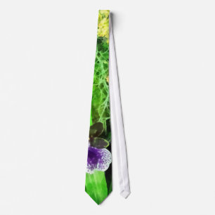 Geyser Jamie and Golden Fantasy Orchids Tie