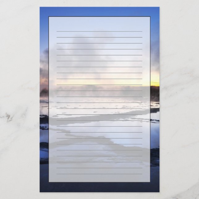 Geyser Smoke at Sunset Stationery (Front)
