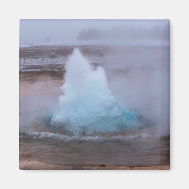 Geysir (hot spring) in Iceland Magnet (Front)